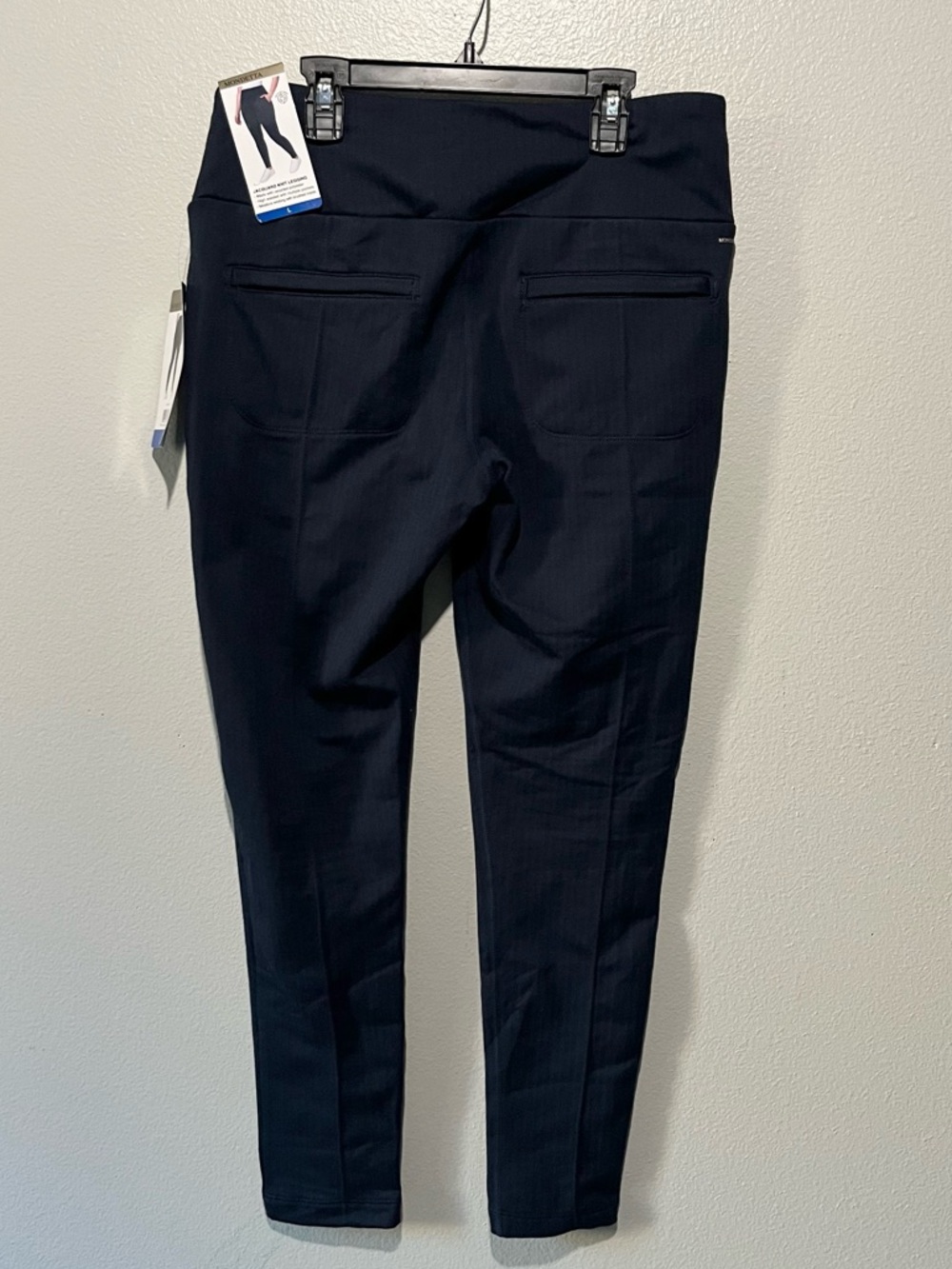 MONDETTA BUNDLE NEW 2 Jacquard knit Navy blue and Brown Leggings Size L - Picture 4 of 7